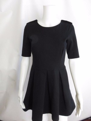 short sleeve little black dress