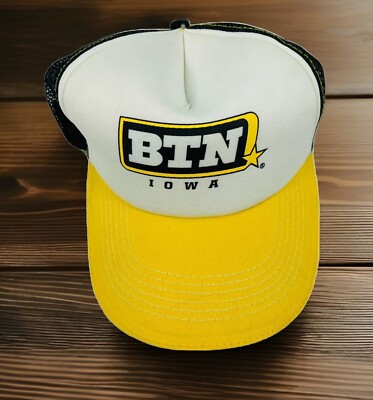   BTN   Big Ten Network   Iowa Hawkeyes   Trucker Mesh SnapBack Hat Cap