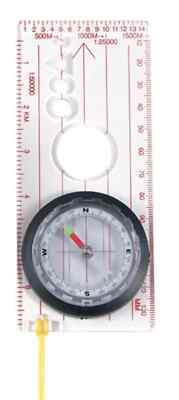Map Compass Emco Supply Deluxe Map Compass Magnifier Lanyard Brand New 455MAP