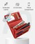 Womens Genuine Leather Wallets RFID Blocking Accordion Trifold Card