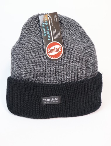 Thinsulate Knitted Thermal Beanie in Black, Brown, Grey, Mustard, Navy, Red - Picture 9 of 19
