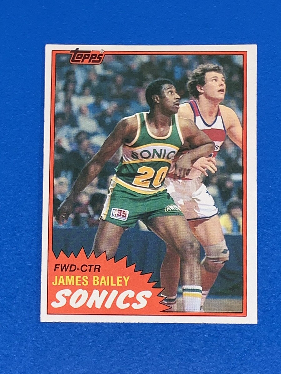 1981-82 Topps James Bailey Basketball Card #96 Seattle 1981-82 Topps James Bailey Basketball Card #96 Seattle