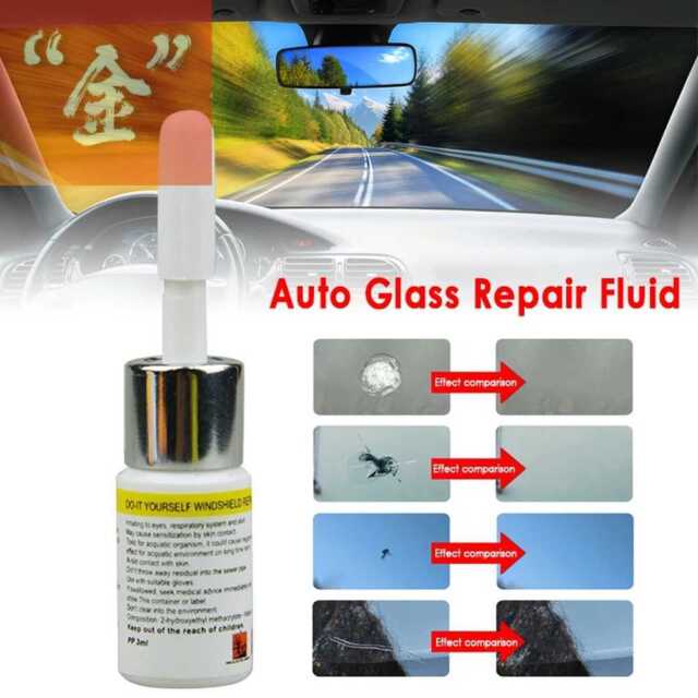 Car Glass Repair Fluid Kit Windshield Windscreen Crack Window Repair Tool Kit