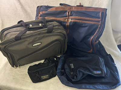 5 Bags Traveler Carry On Global Jaguar Suit Garment Bag with Small LL Bean