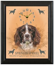 Springer spaniel  Gift Present clock wall or freestanding