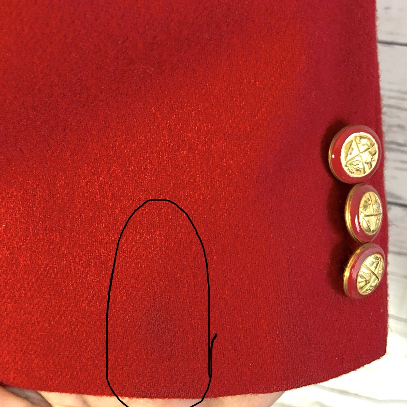 Pendleton Wool Blazer Jacket Long Sleeves Gold Bu… - image 10