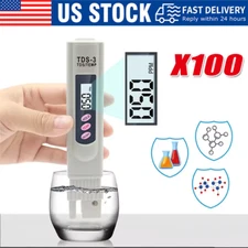 Handheld Water Quality Hardness Purity Digital LCD Meter 0-9990 PPM TDS TDS-3
