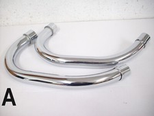 NEU 2 x Krümmer links + rechts, Auspuff / 2 x Exhaust Pipe Honda CB 250 400 N, T