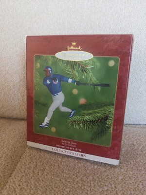 SAMMY SOSA Chicago Cubs - 2000 Baseball Hallmark Ornament MLB - NEW