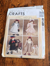 Betsy McCall Doll Clothes Pattern McCalls 8139 Sailor Dress Tights 1996 Vintage
