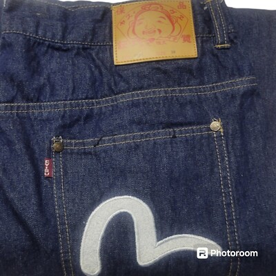 Vtg EVISU Jeans Y2k Multi Pocket/Color Wide Leg Skater Japan Vtg EVISU Jeans Y2k Multi Pocket/Color Wide Leg Skater Japan