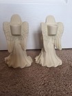 Partylite Set Of 2 Angel Of Lite Bisque Porcelain Taper Candleholders NWOB — photo 3
