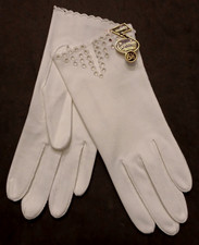 NWT Vtg NOS Size 6 1/2 Crescendoe White Gloves NEW