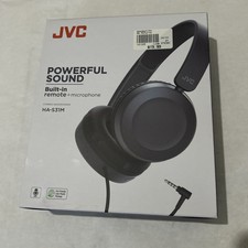 JVC HA-S31M Lightweight Foldable Wired On-Ear Headphones w Remote Microphone