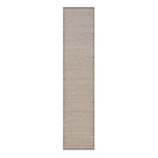 2'7"x12' Beaver Brown Textured Hand Knotted Modern Design Wool Runner Rug 92283