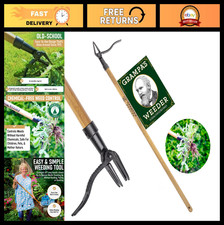 Stand Up Weed Puller Tool - Bamboo Long Handl...