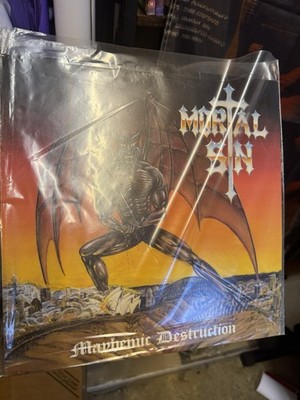 Mortal Sin Mayhemic Destruction Vinyl *RARE* Mega Metal 1st Press