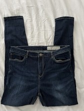 Schöne Dunkelblaue Skinny Fit High Waist Jea...