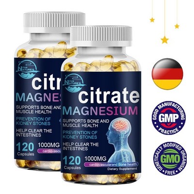 Magnesium Citrate Extra Strength 1000mg Capsules Valid Preventing Kidney Stones*