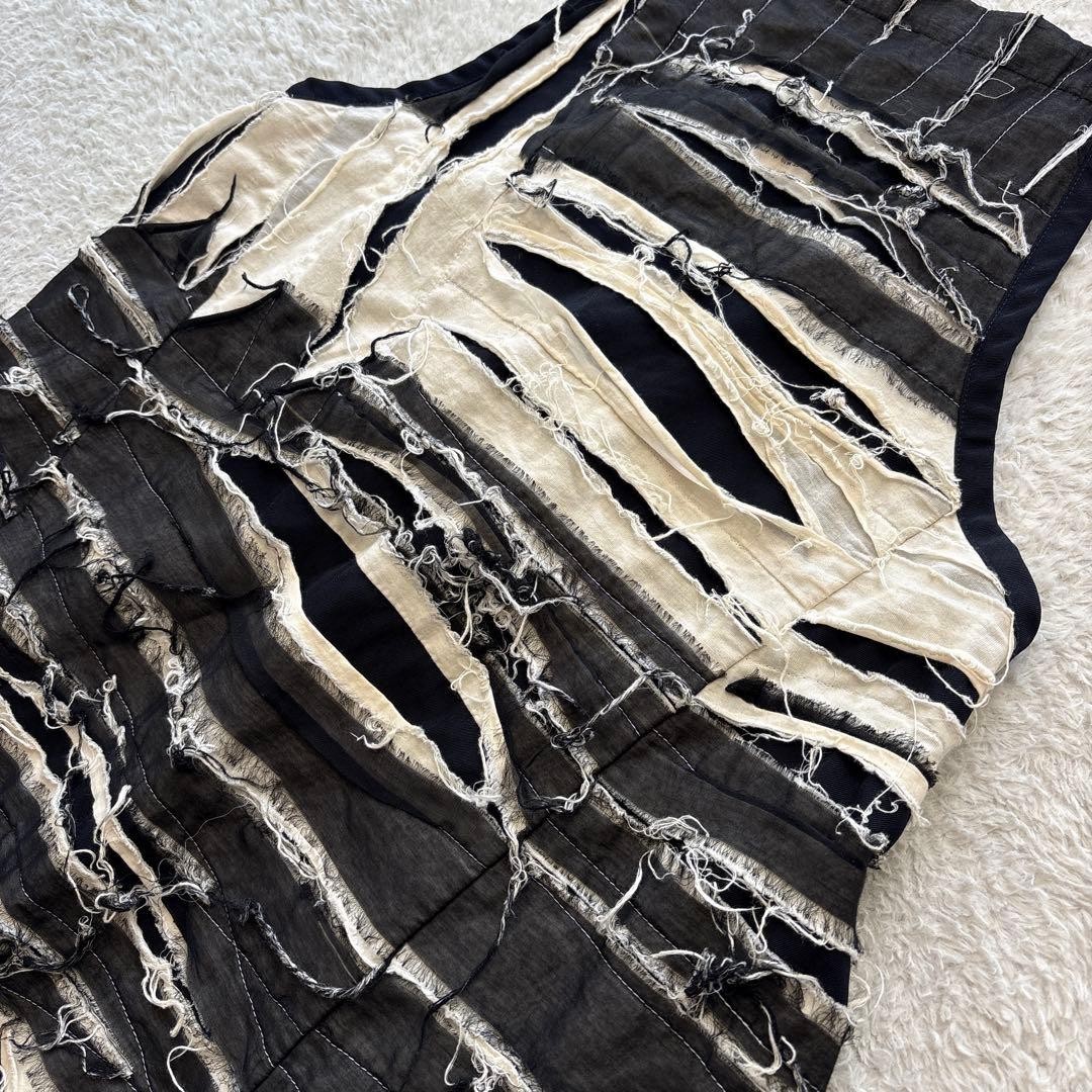 Comme des Garcons damaged processing apron dress … - image 5