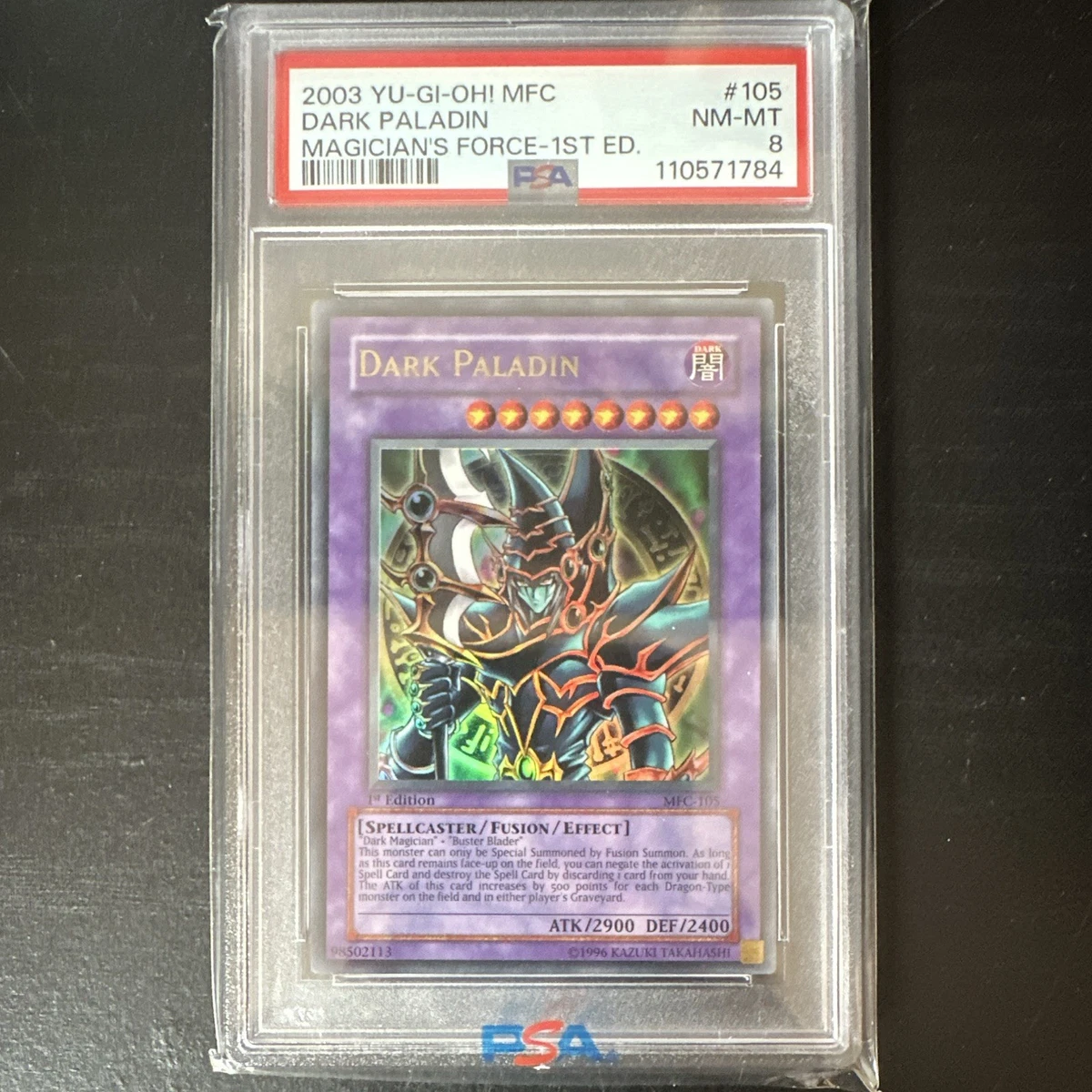 Dark Paladin Yu-Gi-Oh! TCG Professional Sports Authenticator (PSA