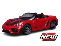 Burago 1/43 Porsche 718 Spyder Rs 2024 Rot Statisches Modell Diecast