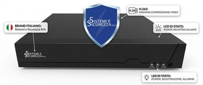DVR XVR 8 Canali 5MP MPX H.265 Sistemi e Sicurezza Visione Notturna Colori 1080N - Immagine 1 di 3