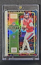 2025 Score NFL Draft Jaxson Dart #18 Gold Zone /50 (RC)