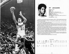 1977 Indiana Pacers ABA Page - Len Elmore Don Buse - Vintage Basketball Page