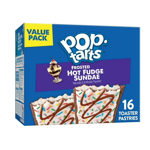 Pop-Tarts Frosted Hot Fudge Sundae Toaster Pastries, Shelf-Stab, 27 Oz,16 count