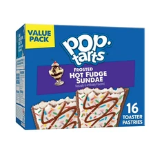 Pop-Tarts Frosted Hot Fudge Sundae Toaster Pastries, Shelf-Stab, 27 Oz,16 count