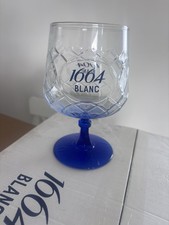 Authentic 1664 Blanc Pint Glass Beer Lager Blue
