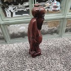 10 inch  Shou Lao Shou Xing Hand Carved Wood Statue Asian Chinese God  nice wood — photo 2
