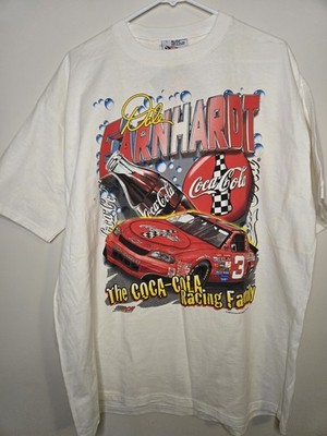 Dale Earnhardt Chase Authentics Shirt Double-Sided Coca-Cola NWT w marks SeePics