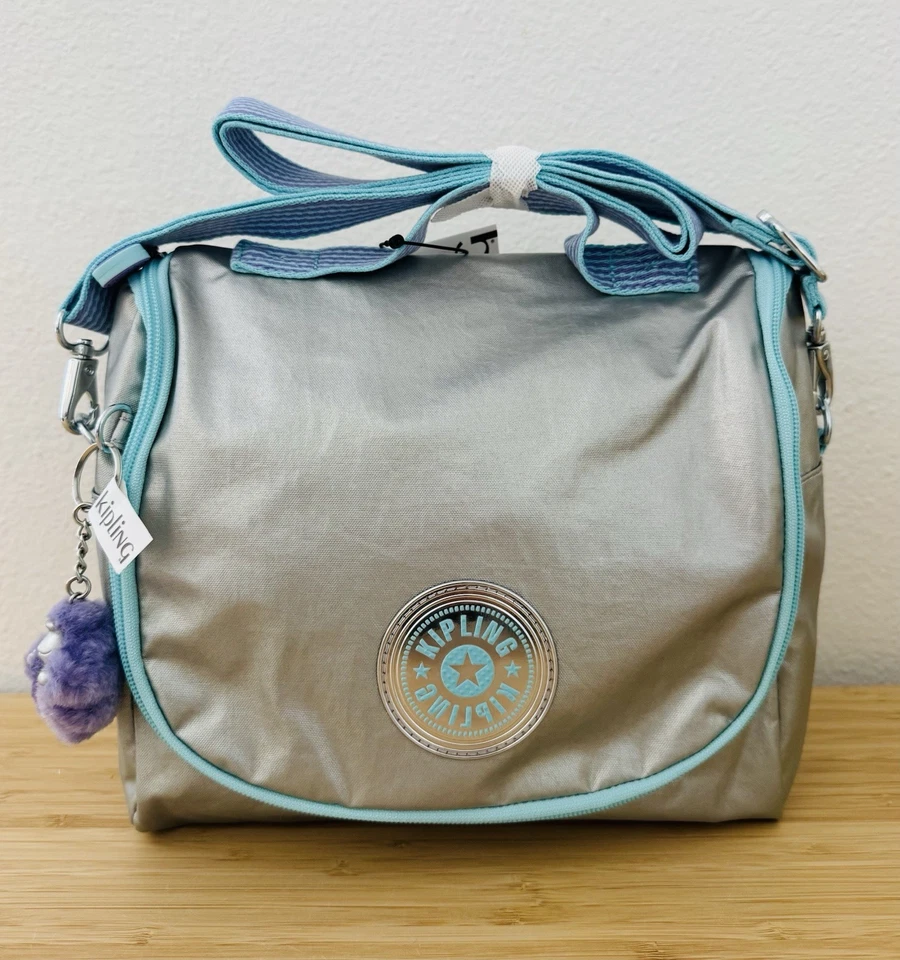 KIPLING Kichirou Lunch Food Bag Chromapop Metallic - Image 2 of 4