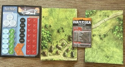 Axis And Allies: Miniatures Two Double Sided Maps, Tile Board, Checklist