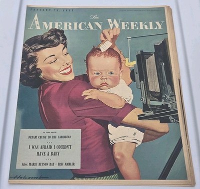 Jan 25, 1953 THE AMERICAN WEEKLY NEWSPAPER PITTSBURGH SUN-TELEGRAPH VG COND
