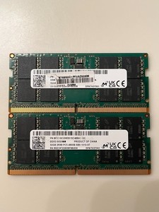 Micron 64GB (2 x 32GB) 2Rx8 PC5-4800B DDR5 SODIMM MTC16C2085S1SC48BA1