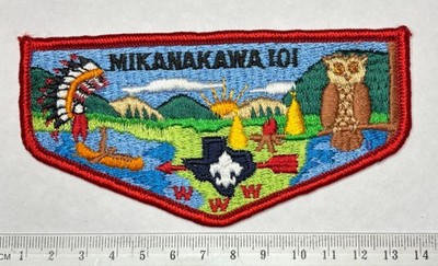 OA Lodge 101 Mikanakawa S6c Circle Ten Council Texas BSA Vintage Flap