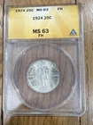1924 MS 63FH ANACS Standing Liberty Quarter.