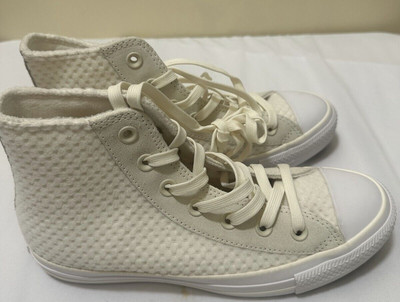 Converse Unisex Chuck Taylor All Star Knit High Top Off White Size US 5 N57