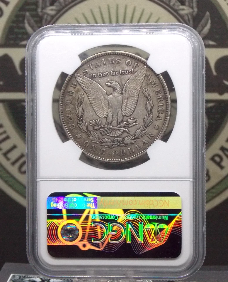 1893 "P" Morgan SILVER Dollar $1 NGC XF45 #013 Extra Fine ECC&C, Inc. - Image 4 of 4