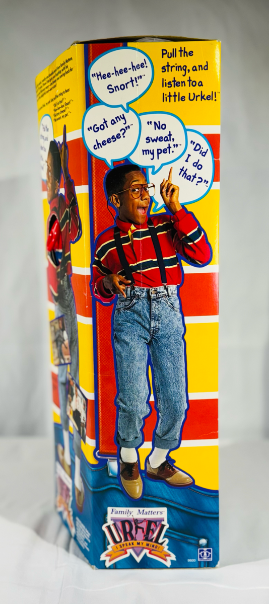 Vintage 1991 Hasbro STEVE URKEL Family Matters Talking Pull String