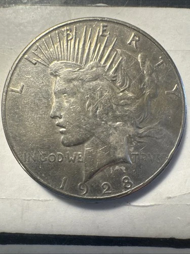 1928S Semi-Key Peace Dollar High Grade AU Condition