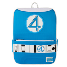 NEW Marvel Fantastic Four Loungefly Backpack Uniform SDCC With Pin Blue White