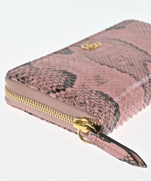 Gucci Wallcoin Case Python Leather Pink Black Used - image 8