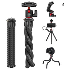 ULANZI Camera Tripod, Mini Flexible Stand w Hidden Phone Holder