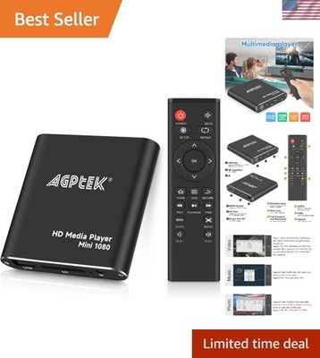 Ultra HD 1080p Mini HDMI Media Player with USB Recording - Compact & Portable