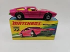 Lesney Matchbox Maserati Bora No 32 I Superfast Box Burgundy England Clean