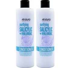 Anovia Purifying Salicylic & Hyaluronic Conditioner 2 x 415ml 6.45 per litre